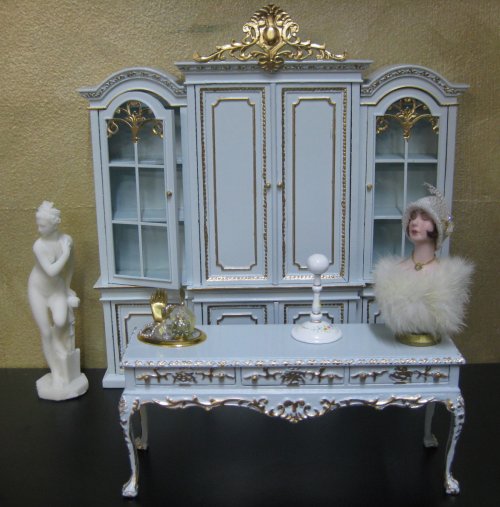 Dolls House Emporium Miniature 1/12th Scale Blue Victoria Rug 16x10cms 5606 