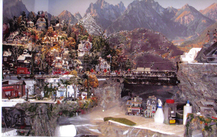 Lemax Village and On30 Model Trains